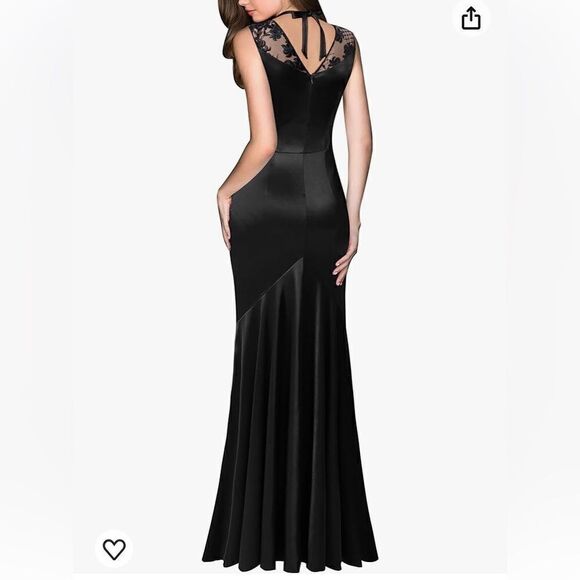 Elegant Black Maxi Dress - Picture 12 of 16